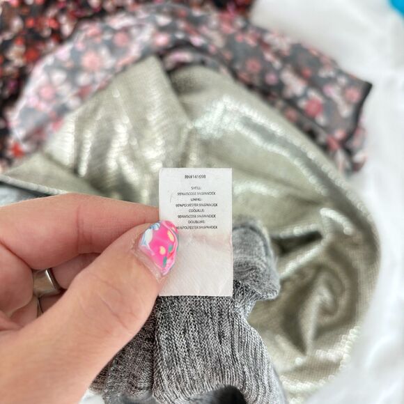 SOLD - Ramy Brook Turtleneck Floral Print Bodycon Midi Dress Brown Small - Picture 8 of 10